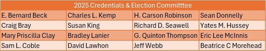 2025 C&E Committee