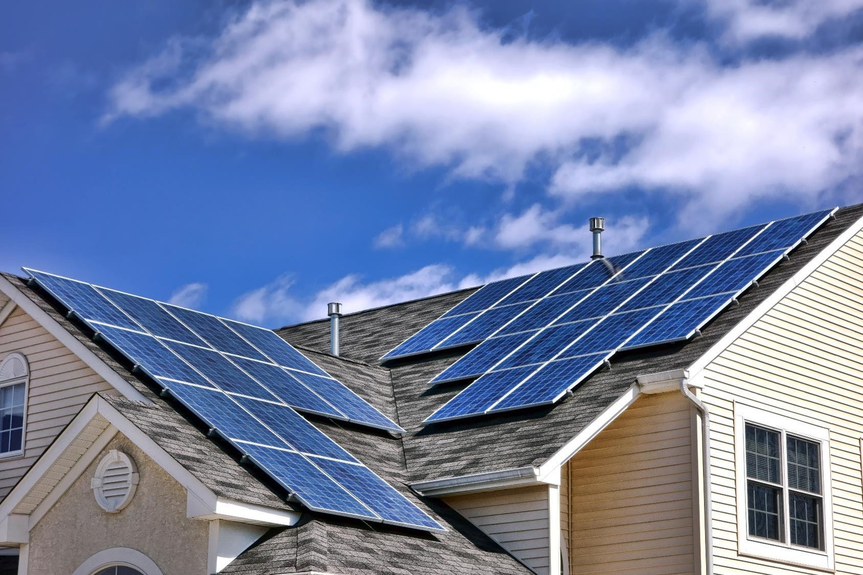 Solar panels on Home