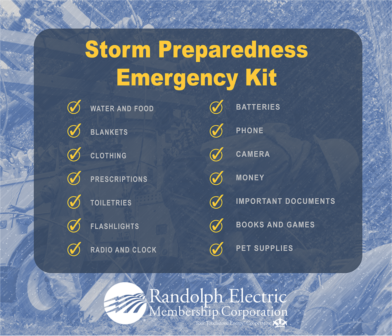emergency kit checklist