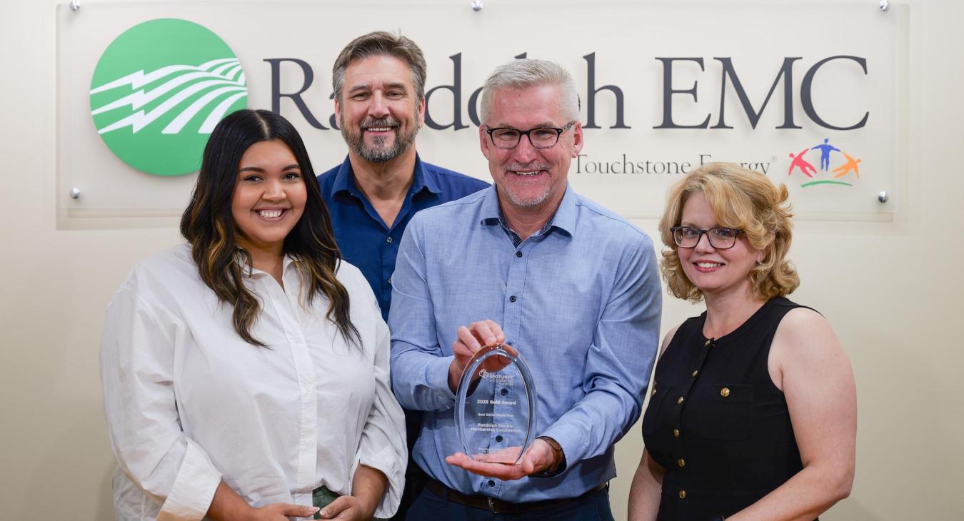 REMC Communications Department with Award 
