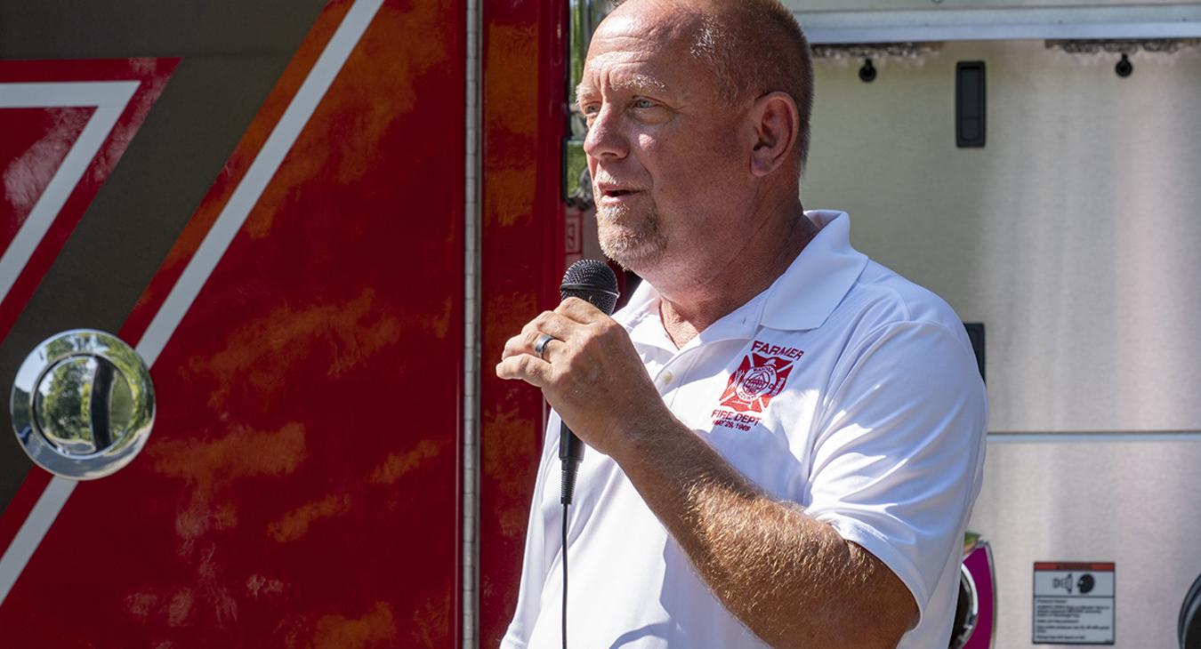 Farmer FD REDLG Check Presentation - Fire Chief Tracy Boyles