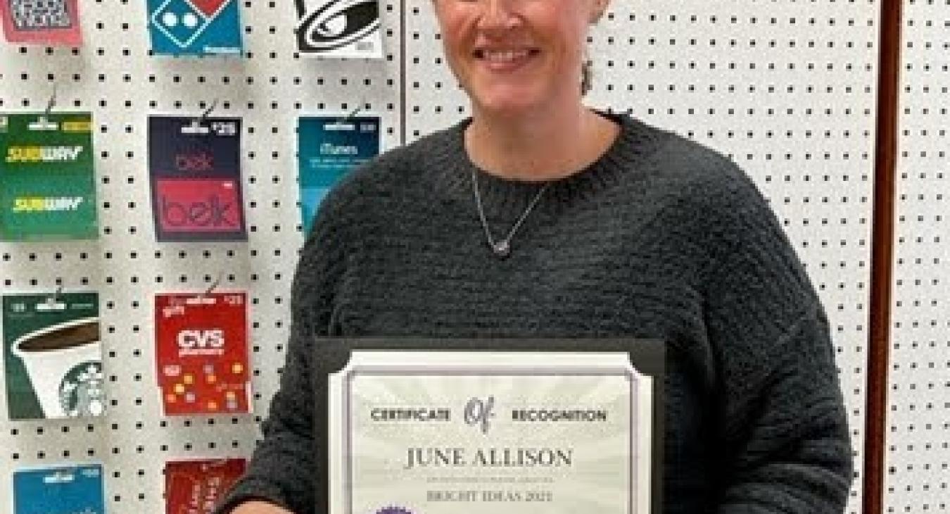 2021 Bright Ideas Winner Randleman HS -June Allison