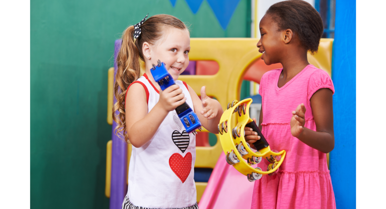 Children playing musical instruments 