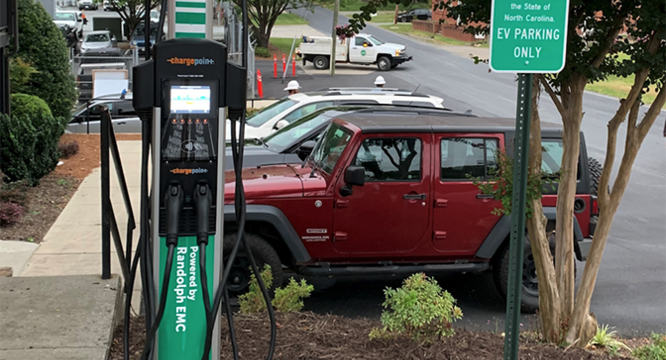 ev charger at robbins office